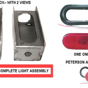 LED New Style Oblong  Lite Box --  Universal, Left Hand or Right Hand KIT